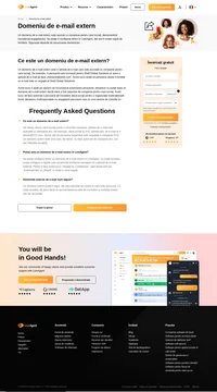 Un domeniu de e-mail extern este o adresă de e-mail care este asociată cu compania pentru care lucrați. Contactați-ne pentru mai multe informații.