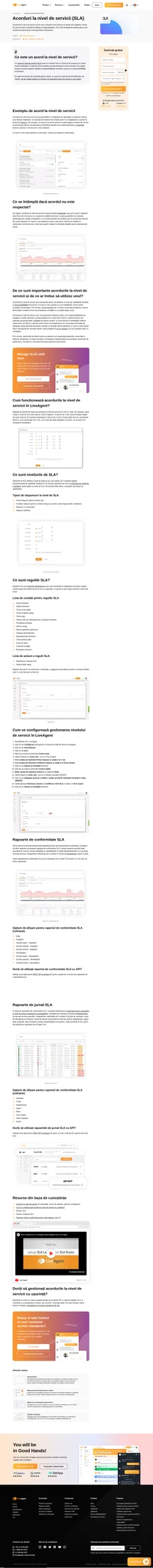 Acordurile la nivel de servicii (SLA) pot îmbunătăți eficiența biroului de asistență prin specificarea de obiective pe care agenții trebuie să le îndeplinească.