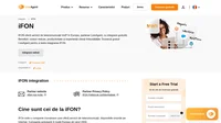 IFON este un serviciu inovativ de telecomunicații disponibil oriunde pe Internet. Aflați mai multe despre integrarea iFON cu LiveAgent.