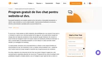Programul gratuit de live chat pentru website-ul dvs. garantează clienților experiențe personalizate, interacțiuni mai bune cu brand-ul și avantaje de necontestat.