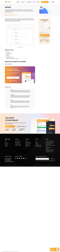 Personalizați-vă biblioteca de sunete și obțineți alerte particularizate pentru noi tichete, apeluri, mesaje din sistemul de conversații, conexiuni și multe altele.