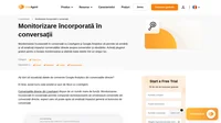 Evaluați impactul conversațiilor directe asupra conversiilor de pe pagina dumneavoastră de internet sau impactul agenților dumneavoastră asupra vânzărilor companiei cu funcția de monitorizare încorporată în conversații.