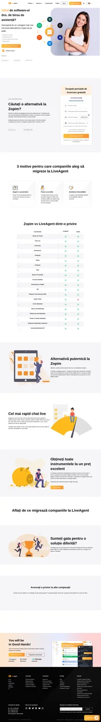 LiveAgent este cea mai bună soluție de asistență pentru clienți, cu acoperire a tuturor canalelor relevante, sistem fiabil de tichete și un preț echitabil. În afară de un chat live puternic, LiveAgent vă oferă alte instrumente grozave, peste 175 de caracteristici și peste 40 de integrări pentru a vă ajuta să oferiți cea mai bună asistență posibilă pentru clienți. LiveAgent are trei mari planuri plătite care nu vă vor depăși bugetul.