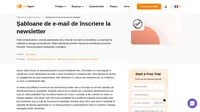 Utilizați șabloanele noastre de e-mail captivante de înscriere la newsletter pentru a face o primă impresie bună a abonaților dvs. la newsletter.