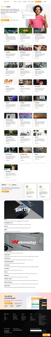 LiveAgent ne-a ajutat să îndeplinim 2 obiective importante: creșterea satisfacției clienților și a vânzărilor. Alăturați-vă miilor de clienți satisfăcuți.