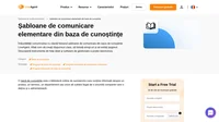 Aflați cum să comunicați cu utilizatorii bazei de cunoștințe cu șabloanele noastre de comunicare elementare din baza de cunoștințe.