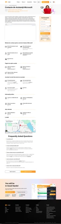 Cum să contactați serviciul clienți Microsoft prin e-mail, asistență prin chat live, număr de telefon, asistență pe rețelele de socializare și asistență de tip autoservire.