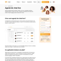 Agenții de chat live sunt angajați care răspund la întrebările și solicitările clienților prin chat live. Aceștia oferă răspunsuri clienților în timp real.