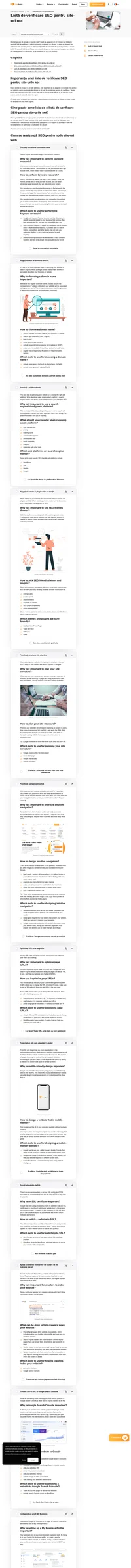 Lista de verificare SEO pentru site-urile noi va asigura o creștere a traficului și a interacțiunii cu vizitatorii. Dezvoltați optimizarea pentru motoarele de căutare cu ajutorul acestui ghid punct cu punct.