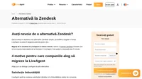 Liveagent este cel mai revizuit și cel mai apreciat software de birou de asistență, deci credem că este o alternativă perfectă la zendesk. Liveagent este disponibil în 43 de traduceri în diferite limbi (unele parțiale) și acceptă widgeturi adaptabile la limbă.