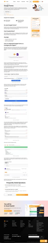 Integrarea Google Forms vă permite să gestionați formularele cu ușurință din LiveAgent. Pur și simplu integrați-l prin Zapier și începeți să obțineți beneficii.
