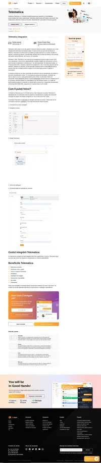 Îmbunătățiți-vă productivitatea operațională prin integrarea fără probleme a Telematica în LiveAgent. Simplificați procedurile de interacțiune cu clienții și urmăriți fără efort apelurile, conducând la îmbunătățirea calității serviciilor și la o productivitate optimă.