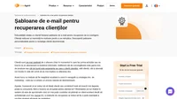 Recuperați-vă clienții dezinteresați cu șabloanele noastre de e-mail gata făcute și complet personalizabile. Salvați șabloanele sub formă de mesaje predefinite sau de campanii.