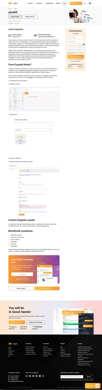 Creșteți productivitatea operațională prin integrarea fără probleme a yuutel cu LiveAgent. Simplificați fără efort comunicarea cu clienții și urmăriți fără efort apelurile, ducând la îmbunătățirea calității serviciilor și la optimizarea eficienței.