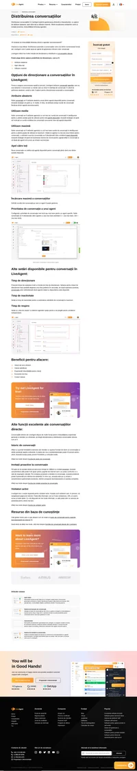 Alegeți o metodă de direcționare și distribuire a conversațiilor, cum ar fi atribuirea aleatorie, apel către toți sau utilizare maximă. Citiți și aflați mai multe despre acestea în prezentul articol.