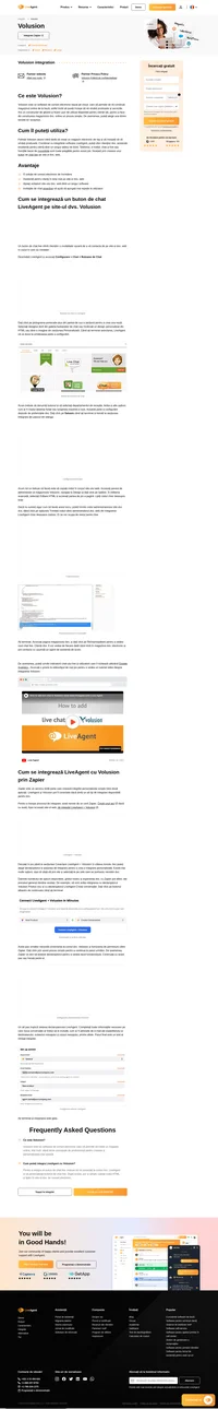 Plasați un buton de chat live pe site-urile dvs. web Volusion cu integrarea Volusion pentru LiveAgent. Convertiți-vă mai repede vizitatorii în clienți plătitori.