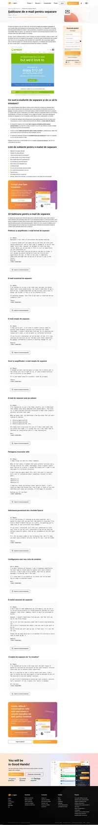 Creșteți tarifele de deschidere a e-mailurilor cu șabloanele noastre de e-mail de separare. Atrageți atenția potențialului dumneavoastră client și vindeți-vă produsul cu încredere.