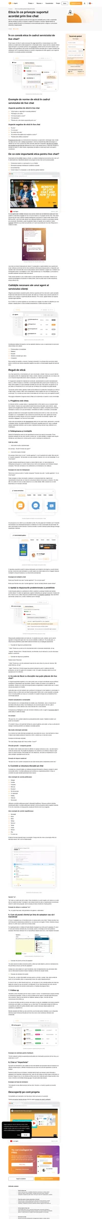 Respectați regulile etice în cadrul unei conversații. Descoperiți regulile de etică ale unei conversații prin live chat și aflați care sunt normele de urmat de către serviciul clienți.