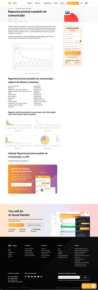 Obțineți un raport privind canalele de comunicație și vedeți care este cel mai popular mod prin care sunteți contactat de către clienți. LiveAgent vă oferă infomații detaliate referitoare la orice canal de comunicare.