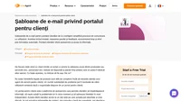 Utilizați șabloanele noastre de e-mail pentru clienți pentru a invita utilizatorii să se alăture portalului dvs. de clienți, să își reseteze parola, să ofere feedback și multe altele.