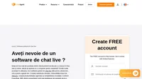 Software-ul gratuit de chat live LiveAgent vă permite să interacționați și să convertiți efectiv vizitatorii site-ului în clienți. Utilizați cel mai rapid widget de chat.