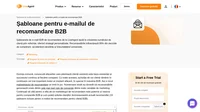 Utilizați șabloanele noastre pentru e-mailul de recomandare B2B, pentru a obține recomandări de la cei mai buni clienți și cei mai mari fani ai dumneavoastră. Copiați, lipiți și îmbunătățiți imediat!