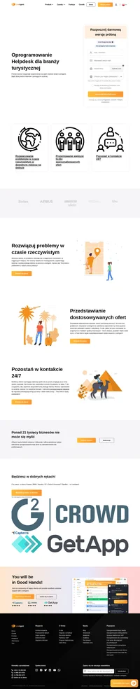 Czy Twoi klienci potrzebują pomocy podczas organizacji wakacji i wycieczek? Powinieneś mieć odpowiednie oprogramowania. Wypróbuj LiveAgent przez 14 dni za darmo i bez żadnych zobowiązań.