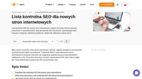 Lista kontrolna SEO dla nowych stron internetowych zapewni wzrost ruchu i interakcji odwiedzających.