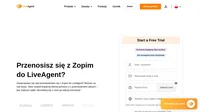 Zespół LiveAgent aktualnie pracuje nad wtyczką do przeniesienia się z Zopim. LiveAgent jest najczęściej recenzowanym i wysoko ocenianym oprogramowaniem systemu obsługi klienta #1 dla małych i średnich firm w 2019 i 2020 roku. Dołącz do firm takich jak Huawei, BMW, O2 i Uniwersytet Oksfordzki.