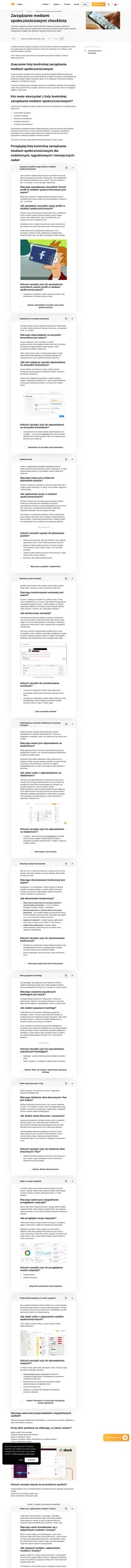 Chcesz zarządzać mediami społecznościowymi jak profesjonalista? Za pomocą tej checklisty zarządzania mediami społecznościowymi Twoje konta wystartują.