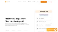 Przenosisz się z Pure Chat do LiveAgent? Nasi agenci pomocy i zespół techniczny z chęcią Ci pomogą przenieść wszystkie Twoje dane szybko i bezpiecznie. I oczywiście zupełnie za darmo. Skontaktuj się z nami już dziś by przedyskutować migrację swoich danych.