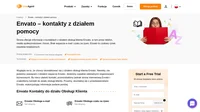 Jak skontaktować się z obsługą klienta Envato przez e-mail, wsparcie czatu na żywo, numer telefonu, wsparcie w mediach społecznościowych i wsparcie samoobsługowe.