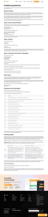 Nie ujawnimy Twoich danych, chyba, że będzie to wymagane przez prawo lub dozwolone przez Ciebie. Przeczytaj więcej o policji prywatności Quality Unit dotyczącej LiveAgent.