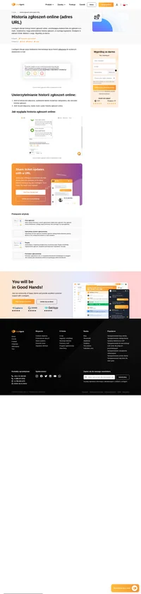 Udostępniaj poprzednie rozmowy i zapytania klientów dzięki historii zgłoszeń online. Jeśli chcesz, możesz włączać i wyłączać tę funkcję.