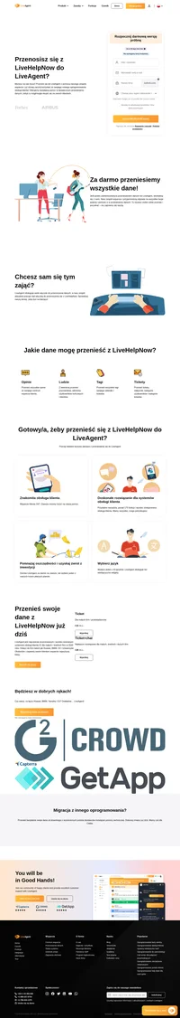 LiveAgent jest najczęściej recenzowanym i wysoko ocenianym oprogramowaniem obsługi klienta #1 dla małych i średnich firm w 2020. Dołącz do firm takich jak Huawei czy Yamaha i zapewnij klientom wyjątkową obsługę.