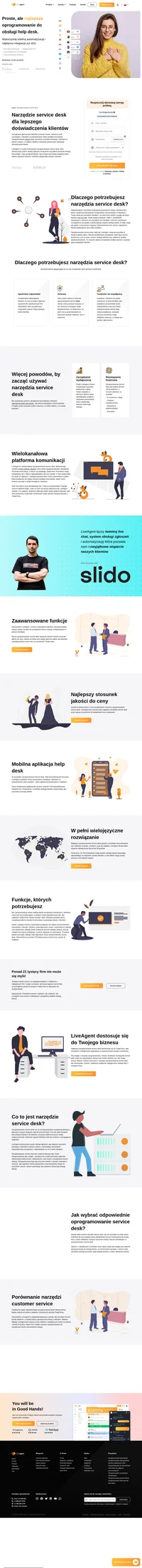 LiveAgent to w pełni funkcjonalne oprogramowanie service desk, które wykorzystuje system obsługi zgłoszeń do łączenia wszystkich procesów obsługi.