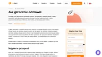 Niestety czasami musimy się nie zgodzić/odmówić zrobienia czegoś dla klienta. Oto kilka wskazówek, jak grzecznie odmówić.