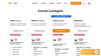 Plany LiveAgent rozpoczynają się od 15$ za agenta miesięcznie i obejmują obsługę zgłoszeń e-mailowych, czat na żywo, bazę wiedzy i więcej. Wszystkie funkcje są dostępne za 69$ za agenta miesięcznie.