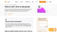 Omogućite svojim klijentima da vas kontaktiraju bilo gdje i bilo kada pomoću click to call i click to dial gumba.