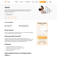 Asana integracija omogućuje Vam upravljanje svim Vašim projektima iz LiveAgent-a. Jednostavno ga integrirajte putem Zapier-a i počnite stjecati prednosti.