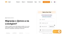Želite li premjestiti svoje podatke iz Qonvo-a u drugo rješenje? Pogledajte LiveAgent i pogledajte prednosti. Započnite svoje besplatno probno razdoblje već danas.