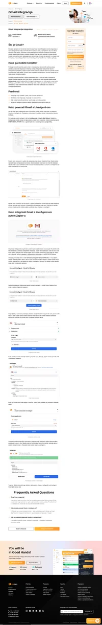 Gmail integracija omogućuje Vašem poslovanju da prati upite korisnika iz LiveAgent-a. Jednostavno je integrirajte putem Zapier-a i počnite stjecati prednosti.