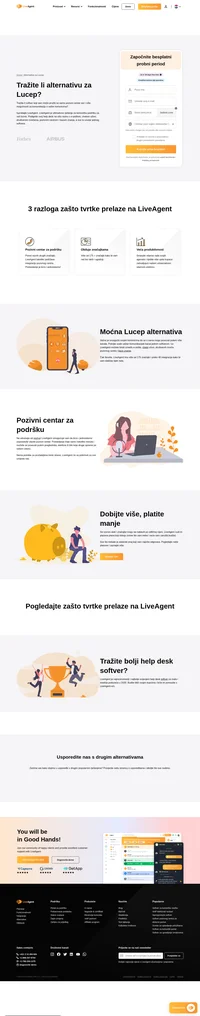 Podignite svoj help desk na višu razinu s e-poštom, chatom uživo, društvenim mrežama, pozivnim centrom i bazom znanja, a sve to unutar jednog softvera.