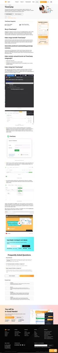 TimeCamp je besplatna aplikacija za praćenje vremena s ručnim i automatskim mogućnostima, izvještavanjem i ostalim naprednim značajkama