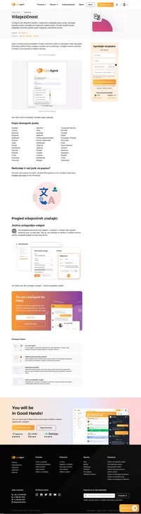LiveAgent može govoriti i vaš jezik. Prilagodite vaše iskustvo i izaberite jezik sučelja koji vi i vaši agenti preferirate. Možete ga promijeniti bilo kad.