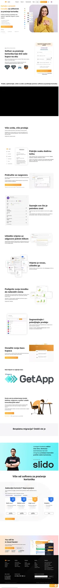 Isprobajte najbolji softver za praćenje korisnika na tržištu. LiveAgent je kontinuirano prepoznat kao najbolji alat za praćenje korisnika za male i srednje tvrke.