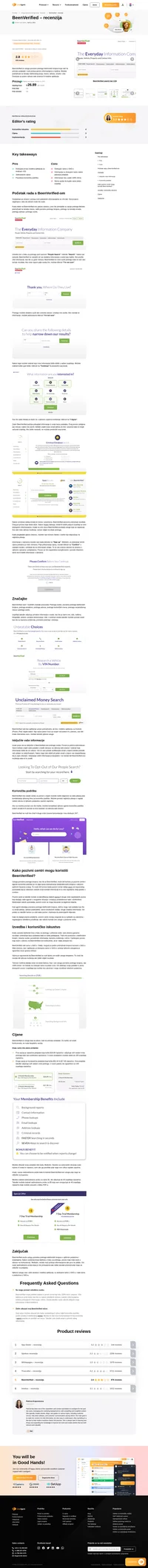Želite li saznati više o BeenVerifed-u? Pogledajte našu recenziju kako bi saznali kako on funkcionira i kako je prošao na našim testovima.