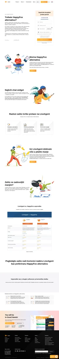 LiveAgent je odlična HappyFox alternativa. LiveAgent ima kompetitivne cijene i pregršt integracija i značajki za korisničku službu. Isprobajte sami.