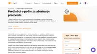 Uključite svoje klijente pomoću naših predložaka e-pošte za ažuriranje proizvoda. Spremni su za upotrebu, ali i potpuno prilagodljivi.