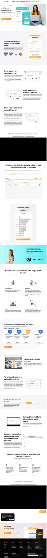 Softver za korisnički portal će povećati vjernost klijenata i prodaju. Isprobajte LiveAgent-ov 14-dnevni probni period i učinite svoju korisničku službu odličnom.